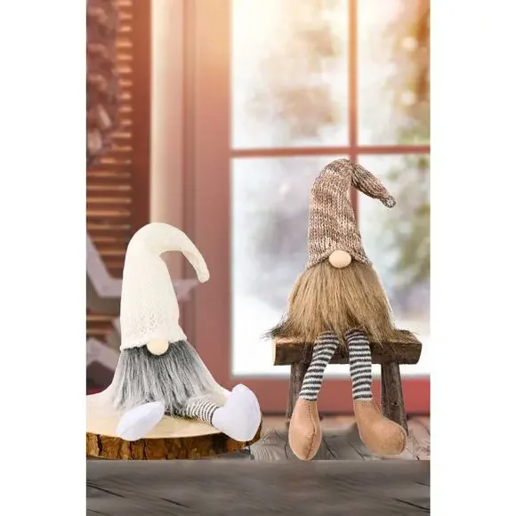 2-Pack Christmas Striped Faceless Gnomes - Picture 5 of 8